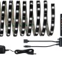Paulmann YourLED RGB-Set: 3m LED-Streifen mit Fernbedienung, Netzteil und Controller für Musiksteuerung.