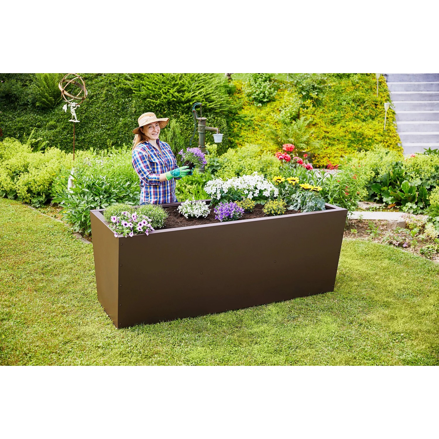 OLLE Runde Metall-Hochbeete – 43,2 Cm Hoch, Verzinkt, Für Gemüse & Blumen