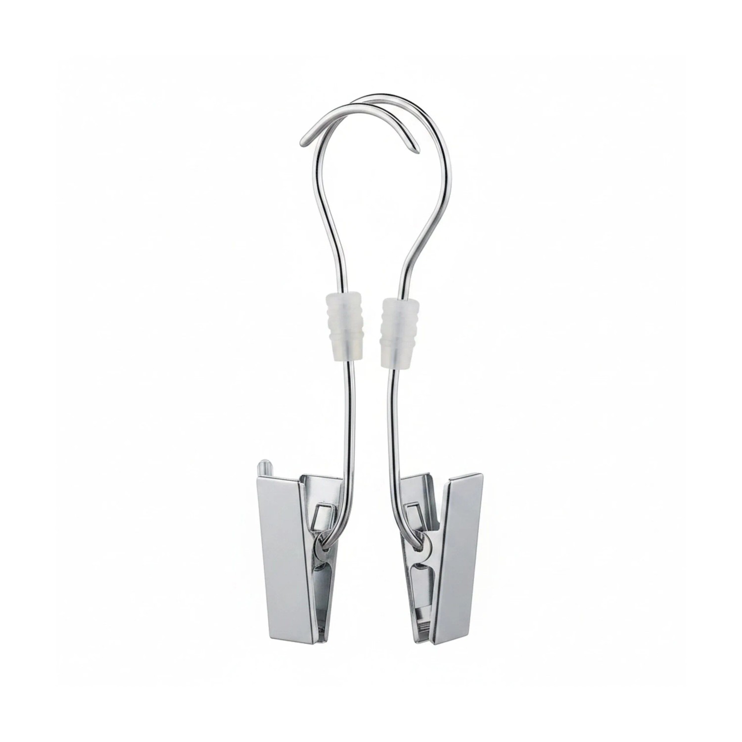 Relaxdays Stiefelklammern Eisen Silber Doppelt Rutschfest 5er Set 14 cm x 9,5 cm x 2,5 cm 80 g