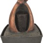 Dekorativer Silex Zimmerbrunnen Sternzeichen Jungfrau aus Polyresin, 26cm hoch.