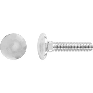 Schlossschraube M6 x 30 mm Verzinkt 10 Stück