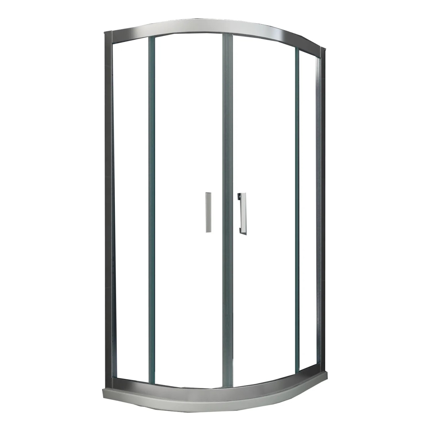 Glasdeals Duschkabine FRESH 80 x 80 x 195 cm Viertelkreis ESG Sicherheitsglas 6 mm Schiebetür Easy Clean Runddusche 3056