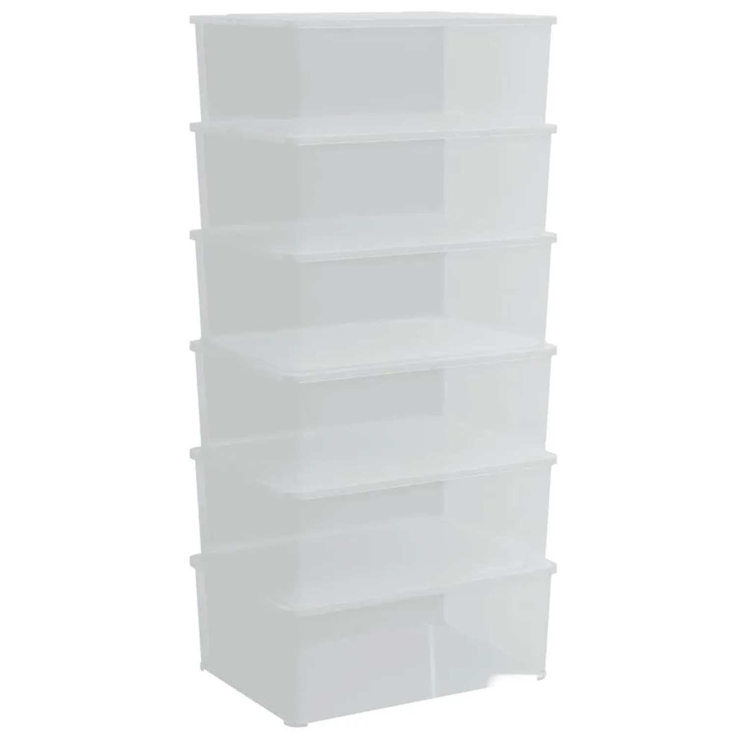 vidaXL Aufbewahrungsboxen 6 Stk Kunststoff 10 L Stapelbar 3189187