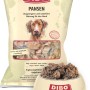 Dibo Hunde-Barf Pansen 2kg: Packung und Schale mit rohem Frostfutter für Hunde.