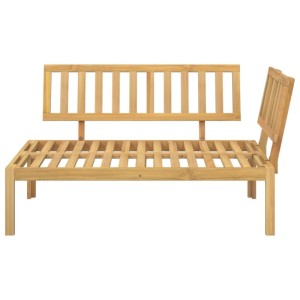 vidaXL Garten-Ecksofa aus Paletten Massivholz Akazie 365849