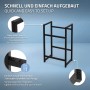 ML-Design Getränkekistenregal aus Stahl für 2 Kisten, anthrazit, freistehend.