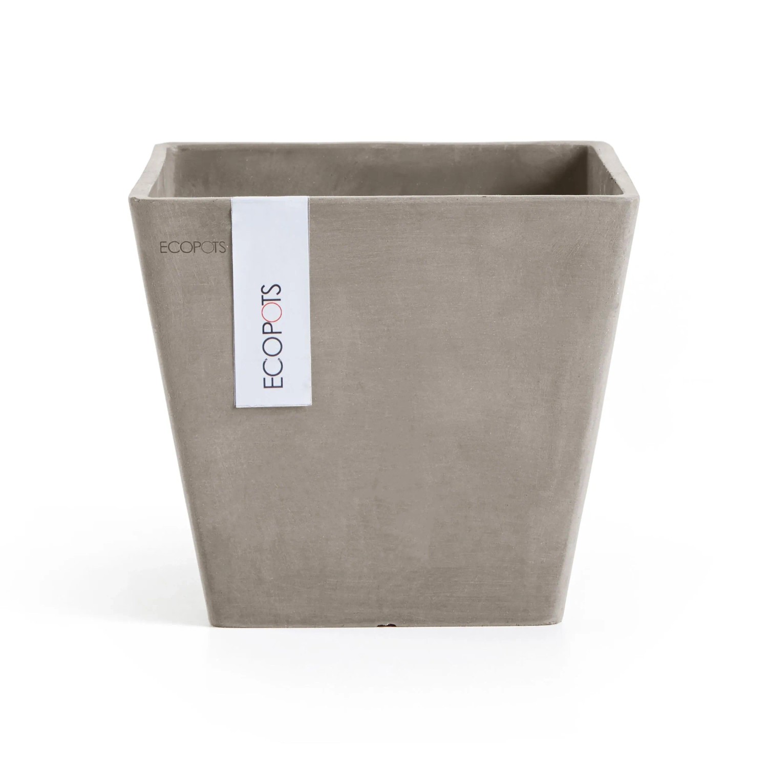 Ecopots Pflanztopf Rotterdam Braungrau 20 cm