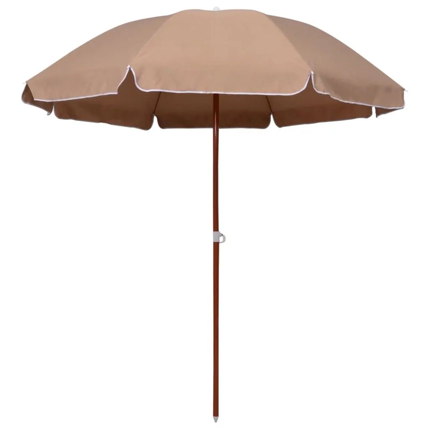 vidaXL Sonnenschirm mit Stahl-Mast 240 cm Taupe 47802