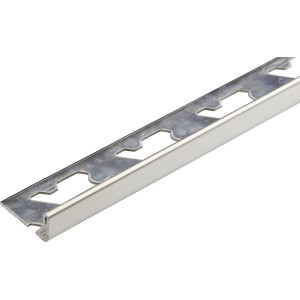 Poliertes Edelstahl Winkelprofil, 12x22x1000mm, für Fliesenkanten und Abschlüsse.