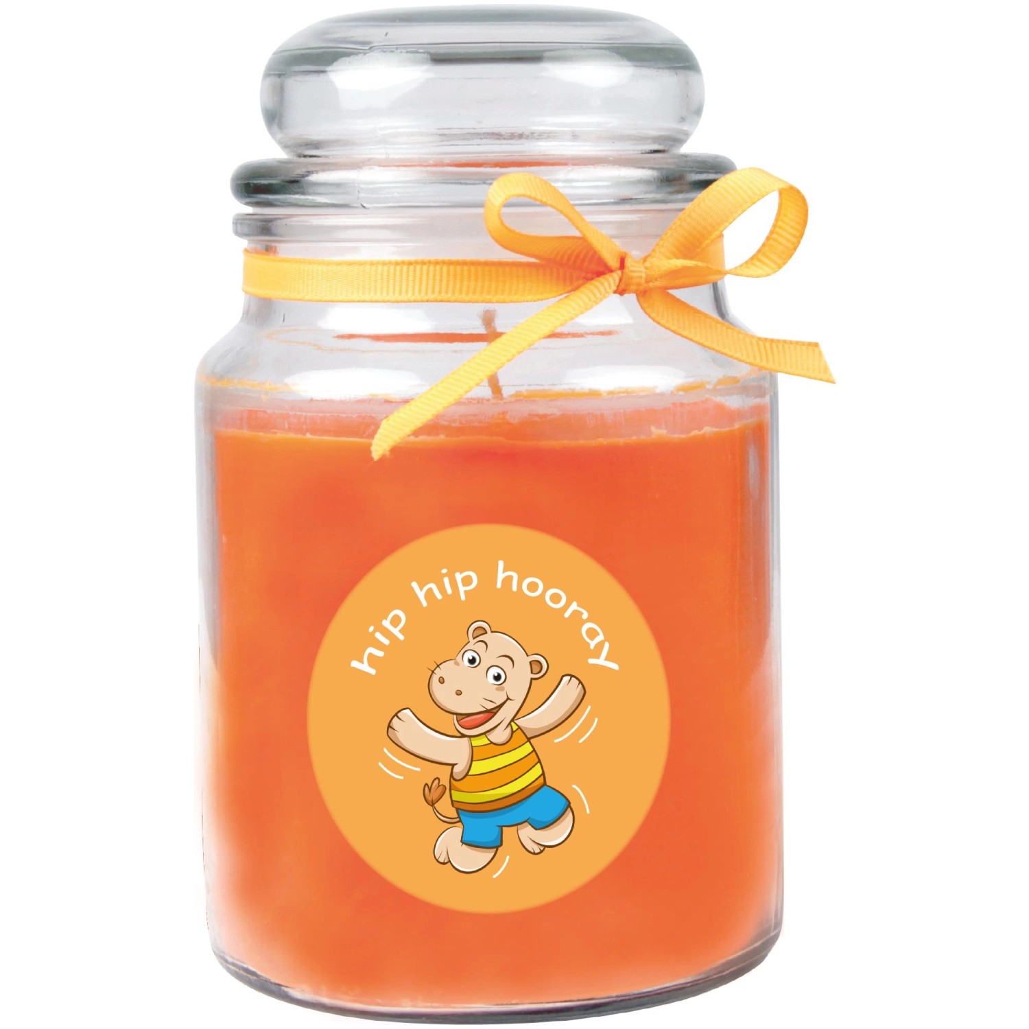 HS Candle Duftkerze & Bonbon Glas Comic Orange Honigmelone günstig online kaufen