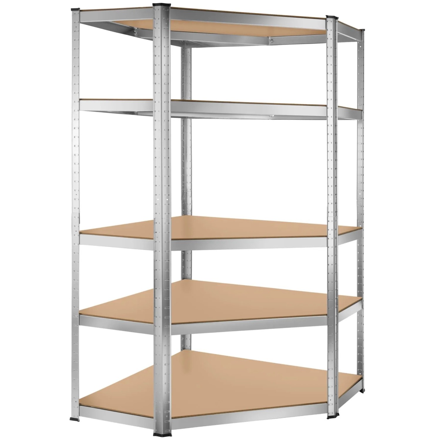 Tectake Schwerlastregal   In Verschiedenen Ausführungen Verzinktes Stahlgestell 180 x 89 5 x 89 5 cm  875 kg 89 50 x 89 50 x 180 cm Silber