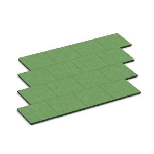 WARCO Fallschutzplatten, lindgrün, 50x50 cm, für sichere Spielplätze und Outdoor-Bereiche.