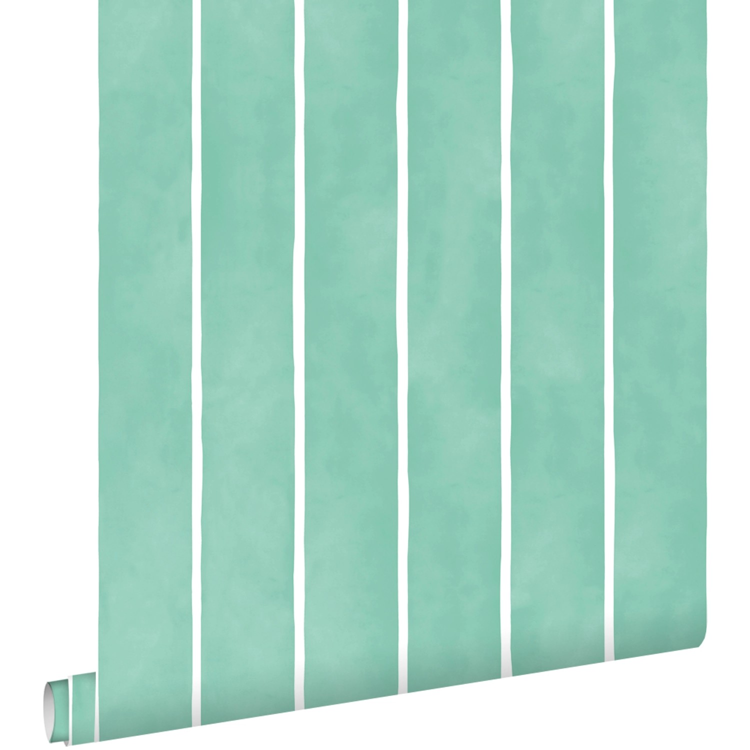 ESTAhome Tapete Streifenmuster Grün und Weiß 50 x 900 cm günstig online kaufen