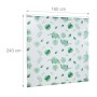 Relaxdays Duschrollo Kunststoff Aluminium Weiß Grün Wasserabweisend 160 cm x 240 cm_4