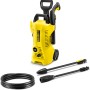 Kärcher K 2 Power Control Hochdruckreiniger mit Zubehör wie Strahlrohr und Schlauch.