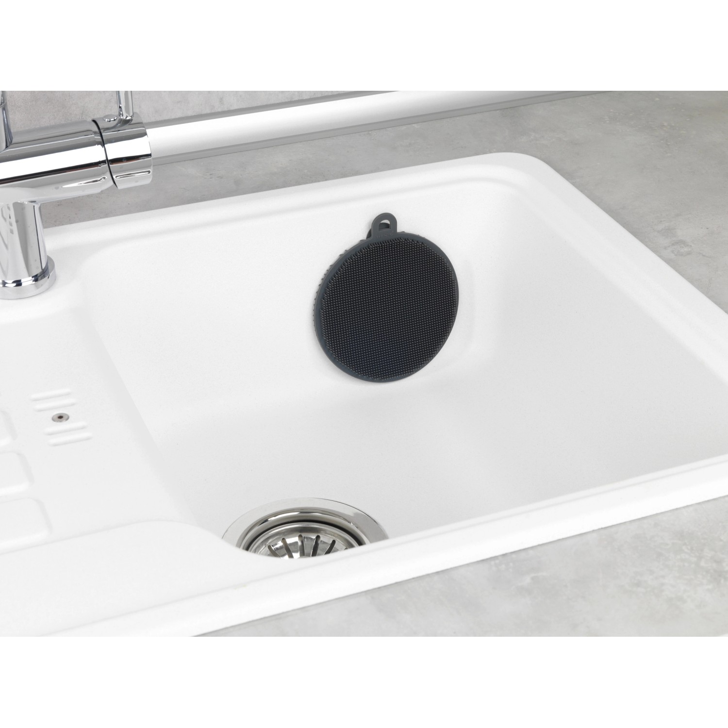 Wenko Silikon Spülschwamm Soft 2er-Set in Spüle, Küchenhelfer für die Reinigung.