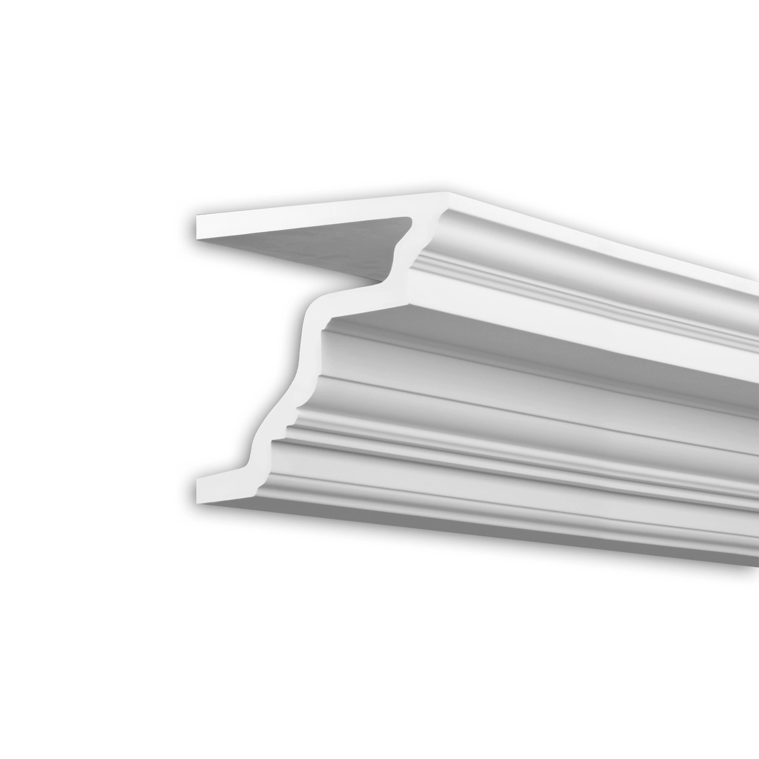 PROFHOME 432302 Eckleiste Fassadenprofil Zierleiste Stuckleiste 2 m 200 cm x 20,6 cm x 19,5 cm Weiß