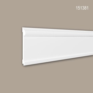 Weiße PROFHOME Wand- und Friesleiste, 20 m Set Zierleisten für Paneele.