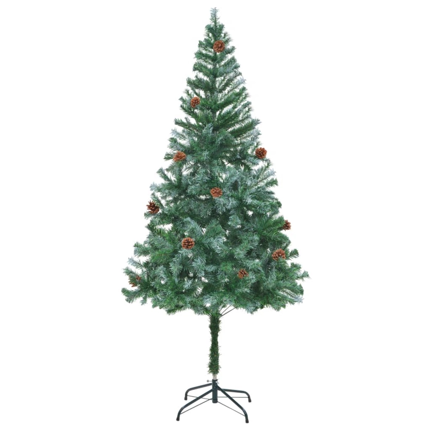 vidaXL Künstlicher Weihnachtsbaum mit Tannenzapfen 180 cm