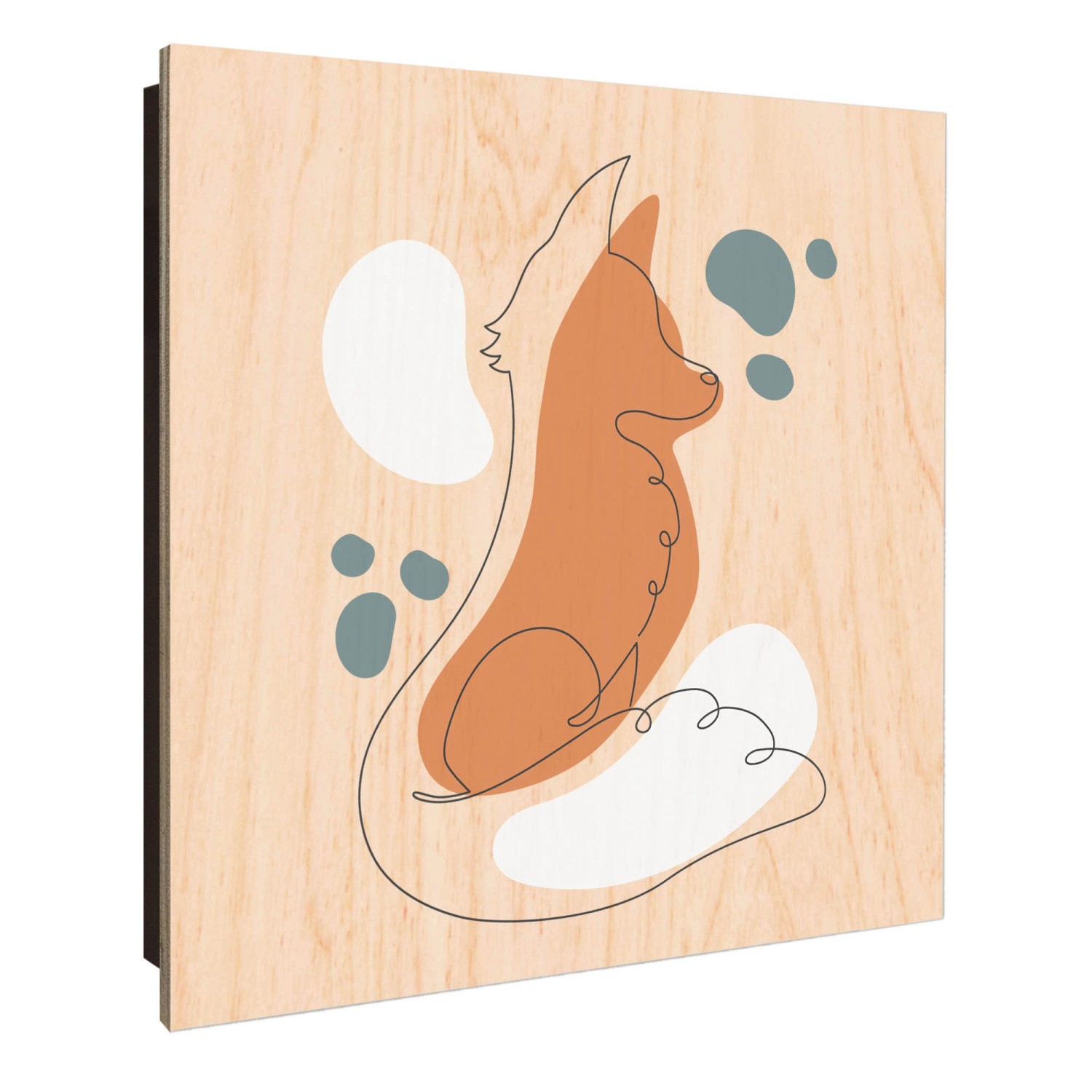 Banjado Schlüsselkasten Holz 30x30cm Schwarz Scharnier Rechts 50 Haken Desi günstig online kaufen