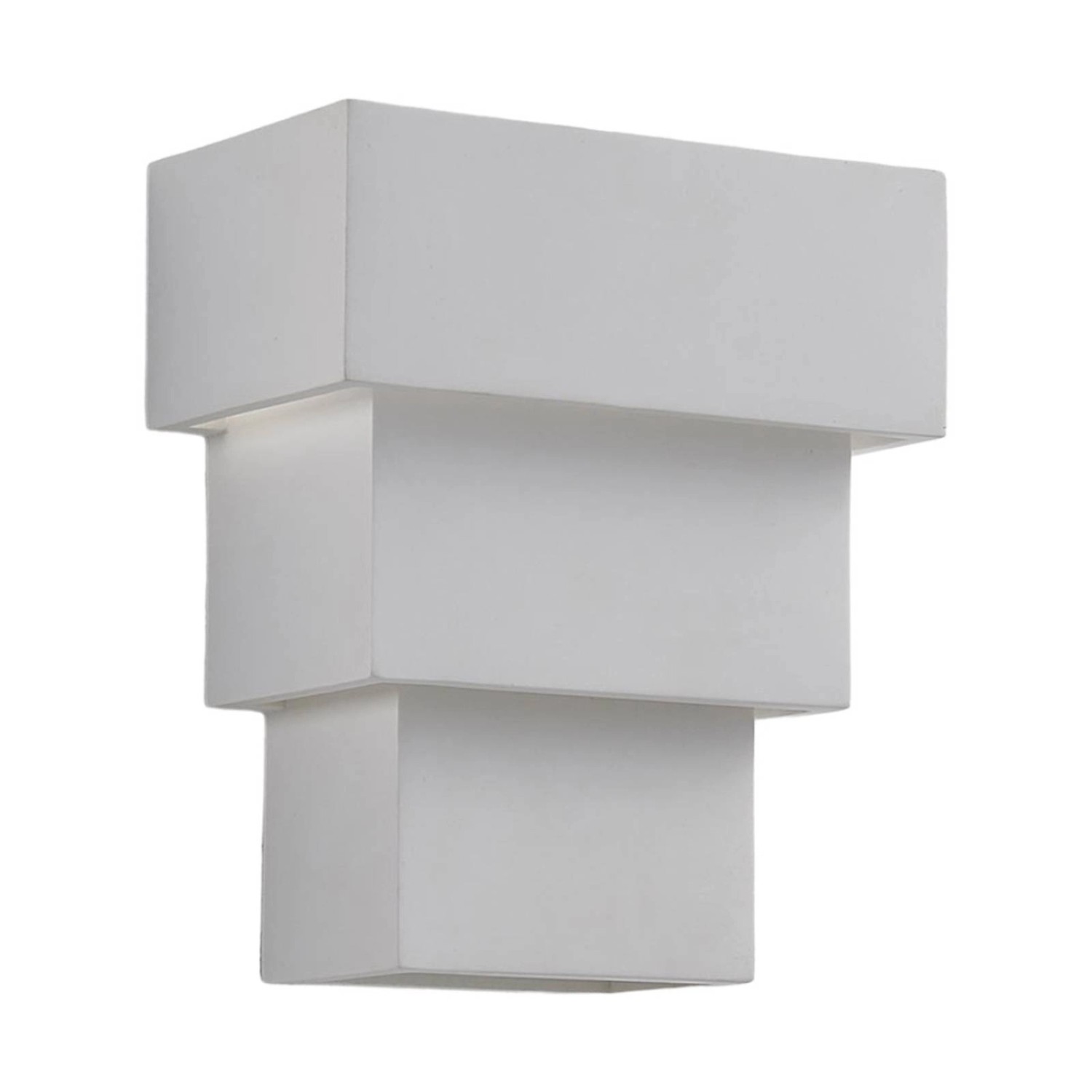 Lindby Wandleuchte Wandlampe Innen Antonella 9621332 Modern in Weiß aus Gip günstig online kaufen