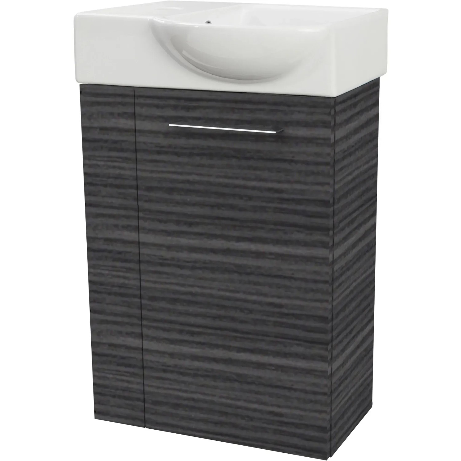 Fackelmann Waschbeckenunterschrank SBC Dark Oak, 44 cm breit.