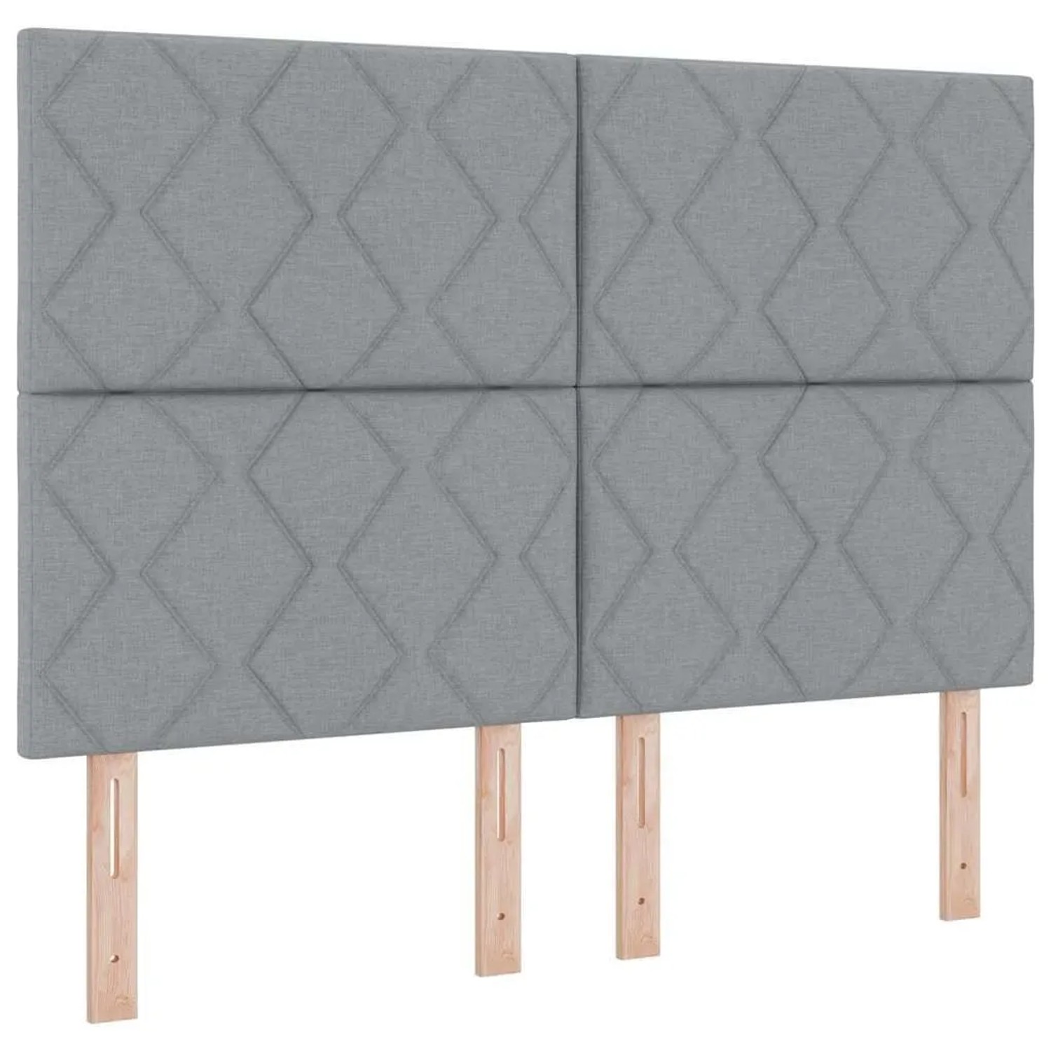 vidaXL Kopfteil mit Kopfteil Hellgrau 160 cm Kunstleder 3337925
