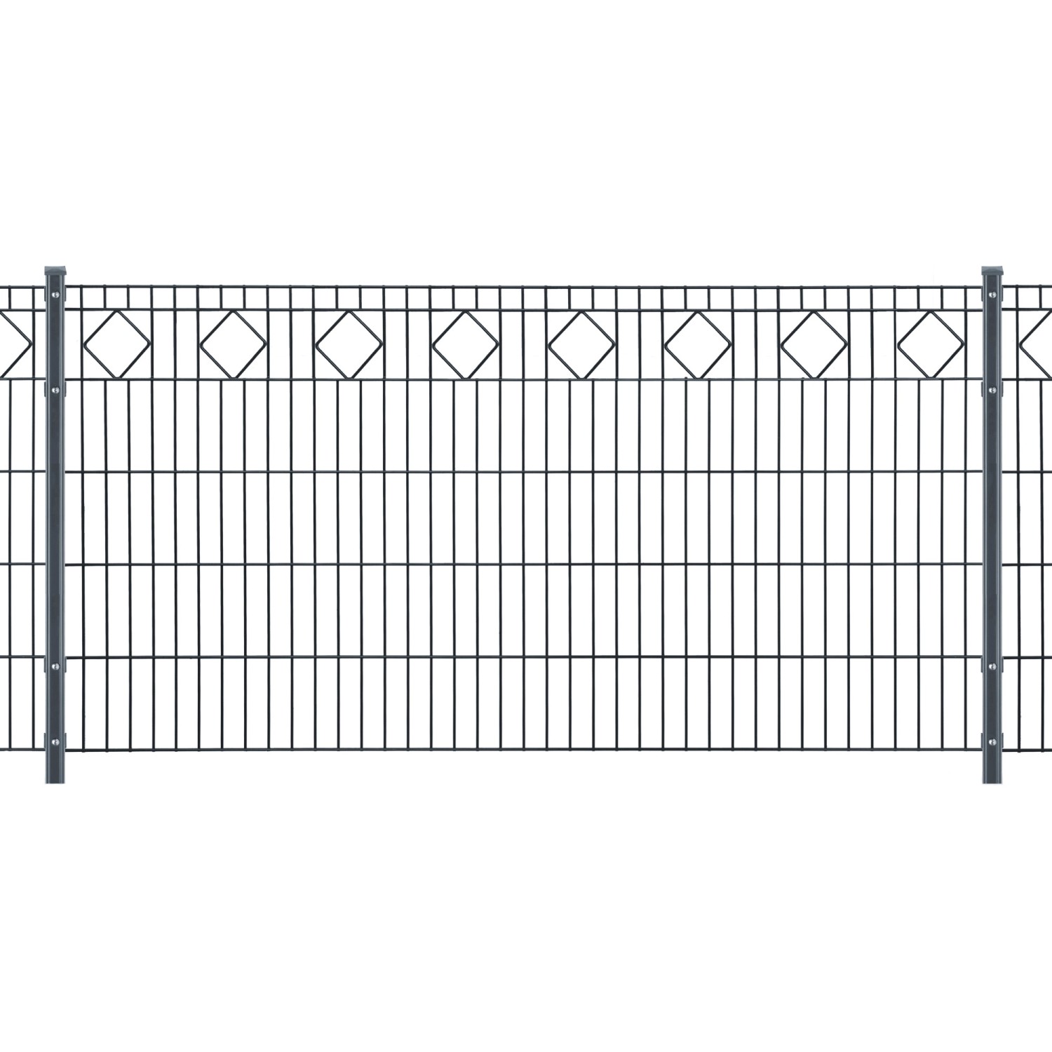 MetallzaunSet Valencia Anthrazit 100 cm x 24 m (H x L) kaufen bei OBI