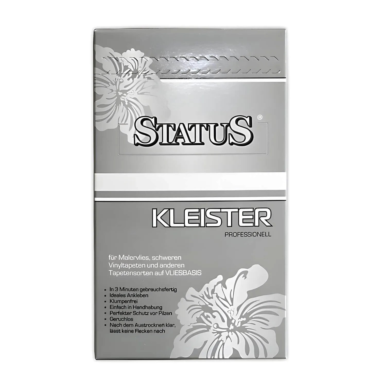 PROFHOME STATUS PROFI Kleister Tapetenkleister für alle Vliestapeten 250 g für max. 40 qm Weiß