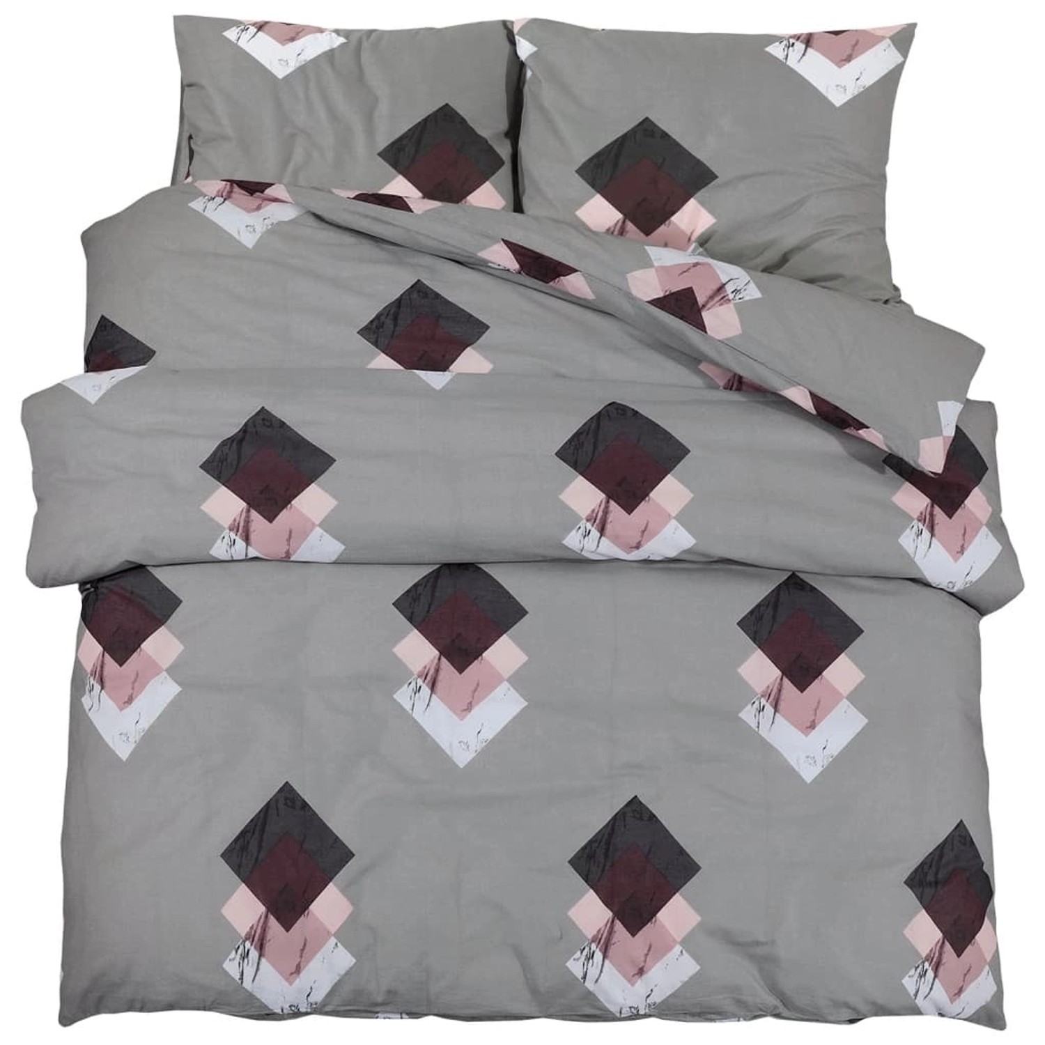 vidaXL Bettwäsche-Set Grau 220x240 cm Baumwolle 136467 günstig online kaufen