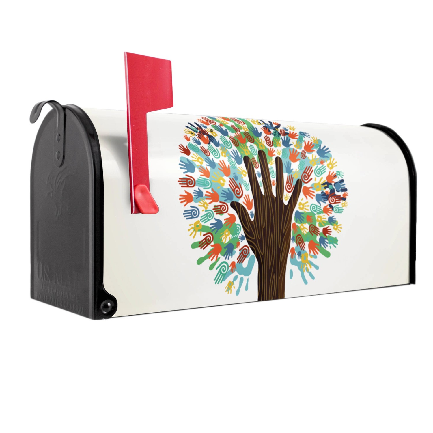 Banjado Amerikanischer Briefkasten Schwarz 48x22x16cm US Mailbox Letterbox günstig online kaufen