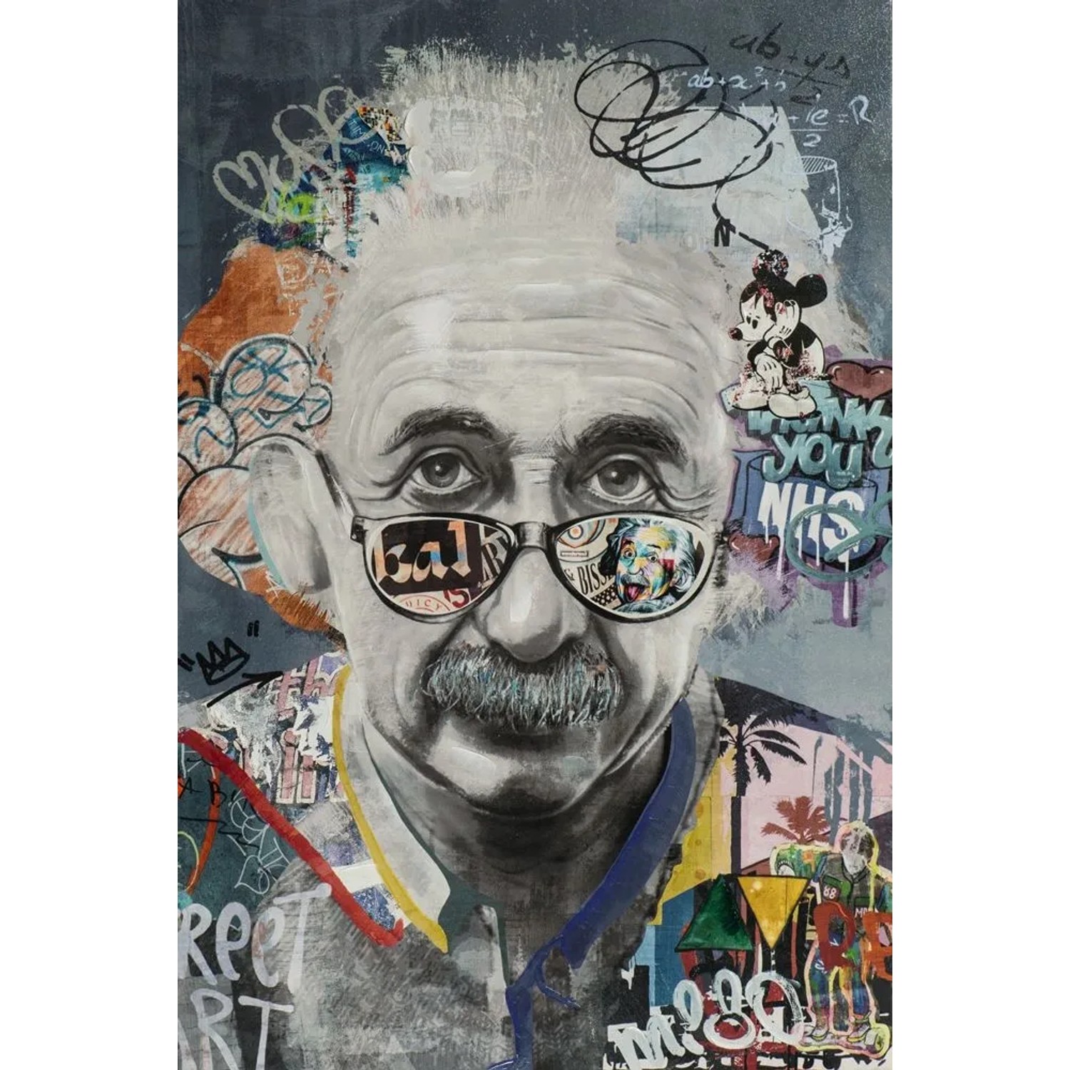 Art Universe Leinwandbild Brillianter Physiker 60 x 90 cm