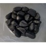 Aquagart 20kg Polierter Kiesel Glanzkies Flusskiesel Kieselsteine Gartenkies Zierkies Schwarz_4