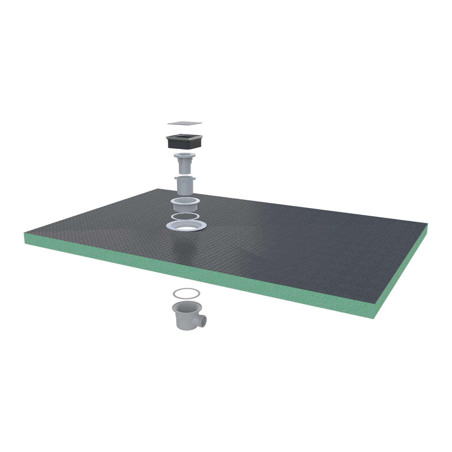 AICA 120x80cm XPS Platten 4cm Duschwanne Duschtasse Duschplatte Fliesenplat günstig online kaufen