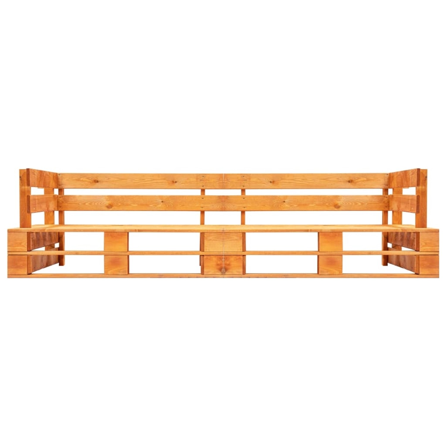 Garten-palettensofa 2-sitzer Honigbraun Holz günstig online kaufen