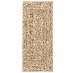 vidaXL Teppich ZIZUR 80x200 cm Jute-Optik Indoor und Outdoor 4006151