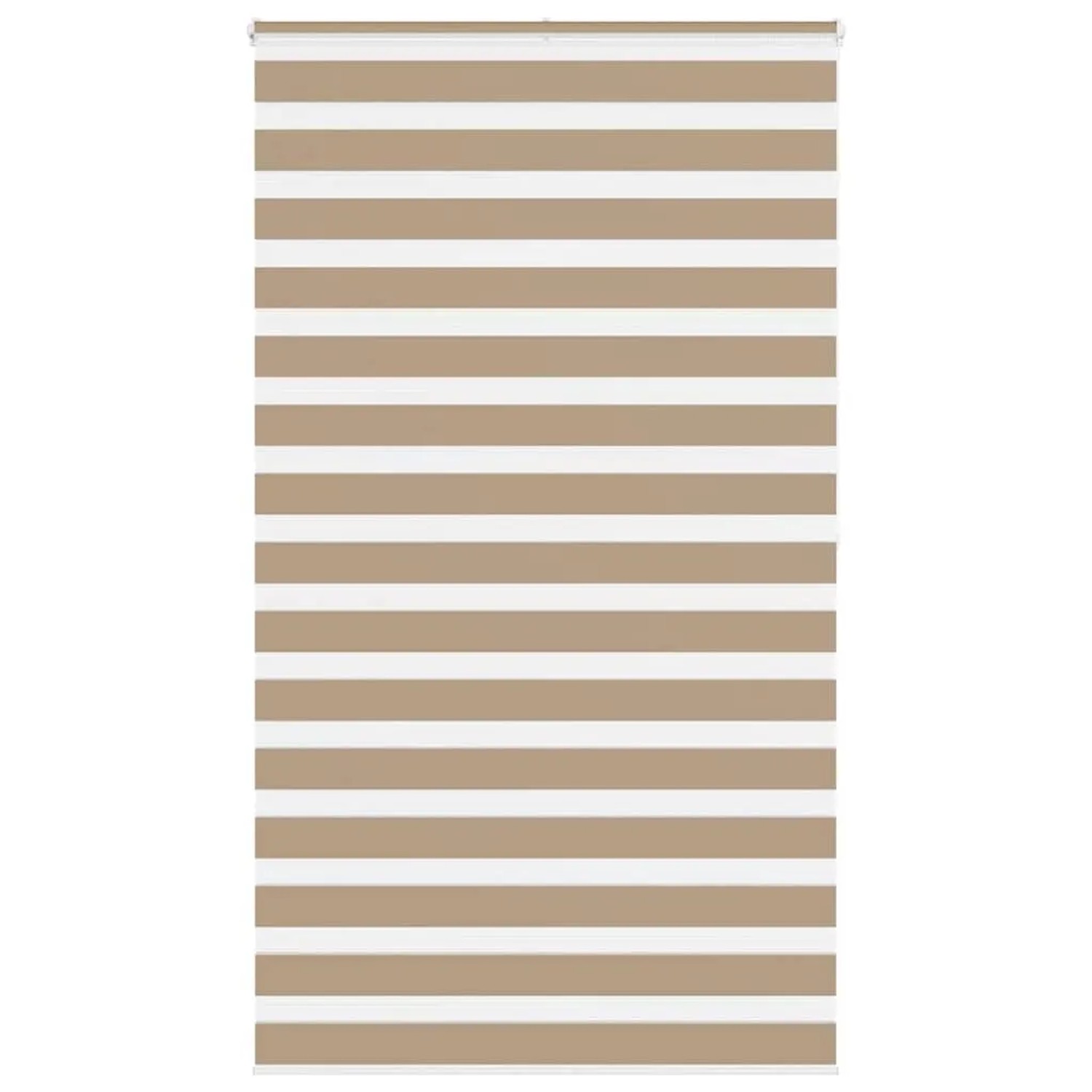 vidaXL Doppelrollo Sandbraun 130x200 cm Stoffbreite 125,9 cm Polyester 4014579