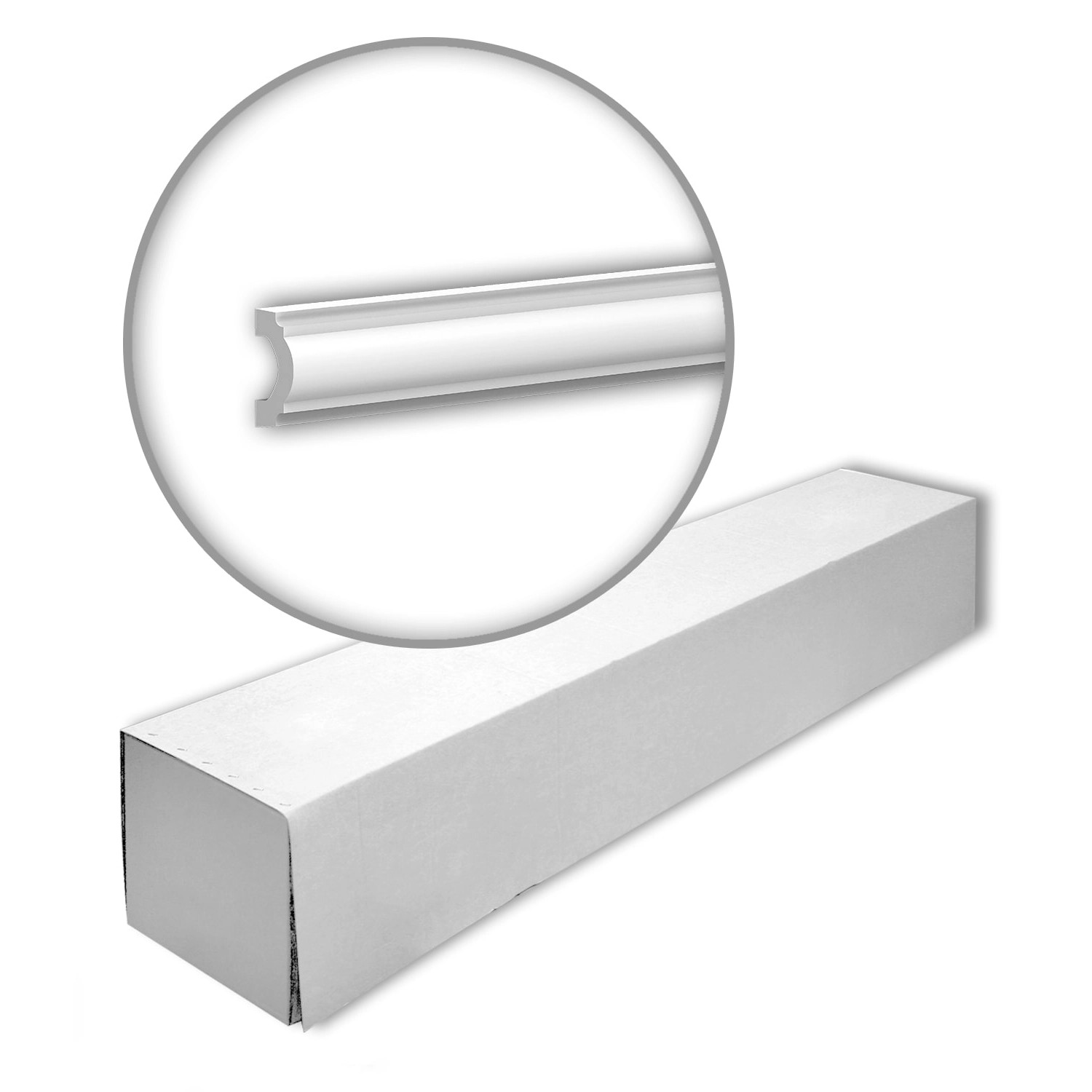 PROFHOME 651389-Box Wandleisten 1 Karton Set mit 24 Friesleisten Weiß günstig online kaufen