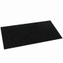 Schwarze Floordirekt Schmutzfangmatte Hong Kong PRO, 67x300 cm, mit strukturierter Oberfläche für Eingangsbereiche.