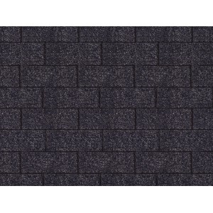 Woodtex Bitumen-Rechteckschindeln in Schwarz 3 m²