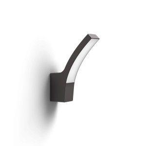 Anthrazitfarbene Philips LED Aussenwandleuchte Splay, 3,8W, warmweisses Licht.