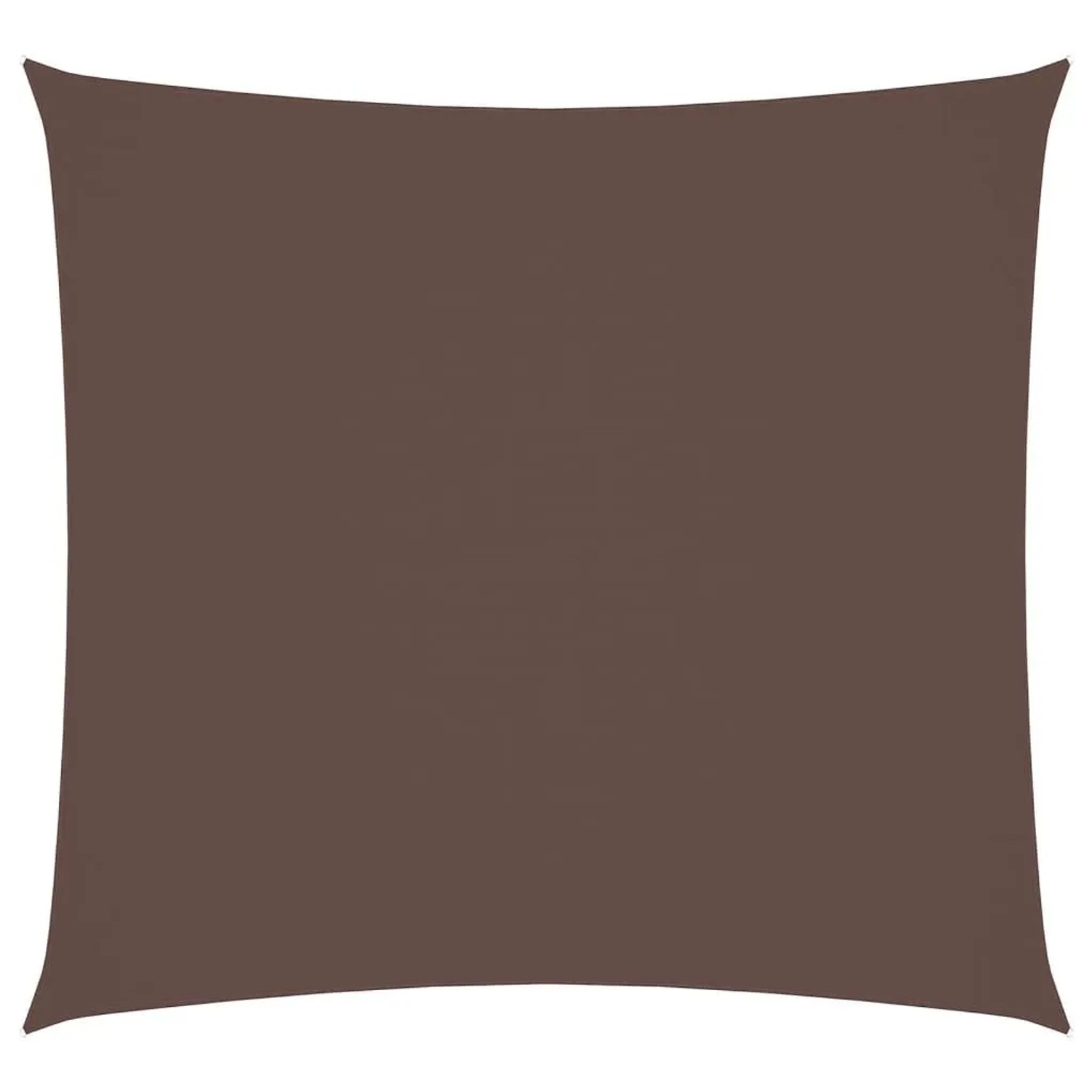 vidaXL Sonnensegel Oxford-Gewebe Quadratisch 3,6x3,6 m Braun 135798