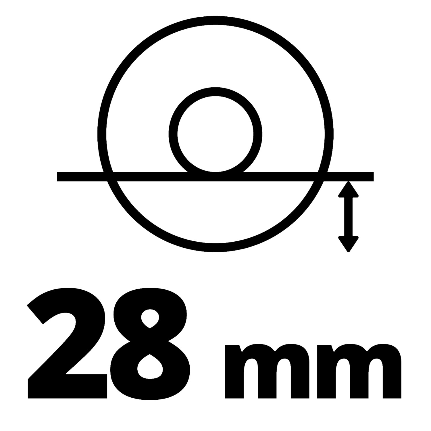 Schnitttiefe 28 mm für Einhell Akku-Winkelschleifer TC-AG 18/115.