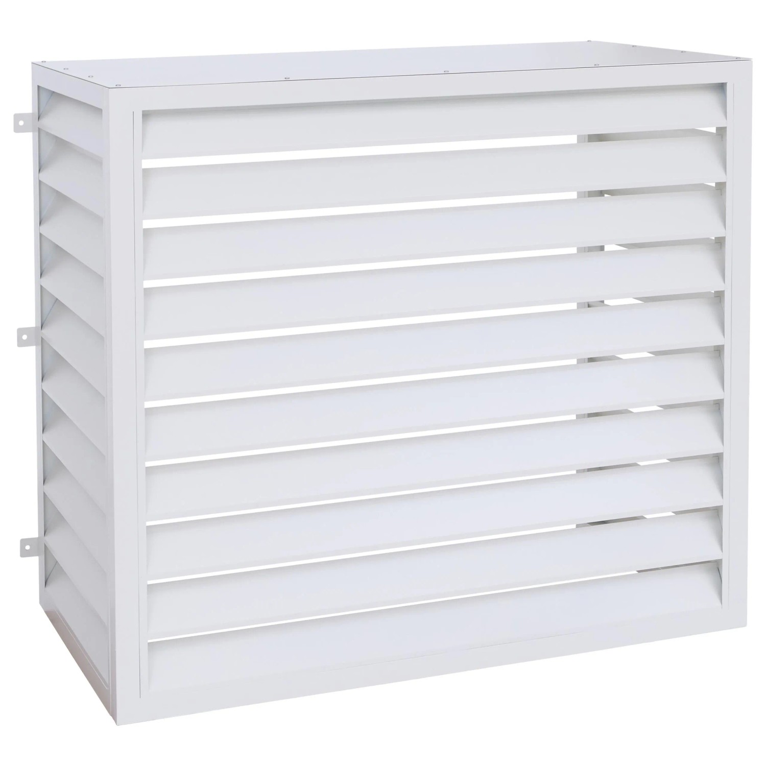 MCW Verkleidung Für Klimaanlage/Wärmetauscher O43 Metall 111x127x65cm Grau-Weiß