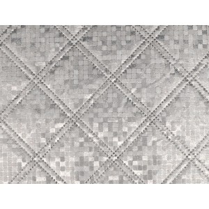 Apa Frontscheibenabdeckung mit Rautenmuster, silberfarben, für Frostschutz im Winter.