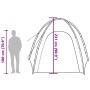 Diagramm vidaXL Poolzelt: Höhe 231 cm, im Vergleich zu 180 cm Person. Pavillon Maße.