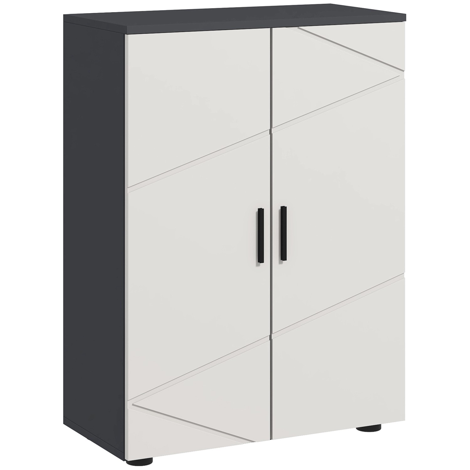 kleankin Badezimmerschrank Spanplatte 60L x 30B x 82H cm Grau günstig online kaufen