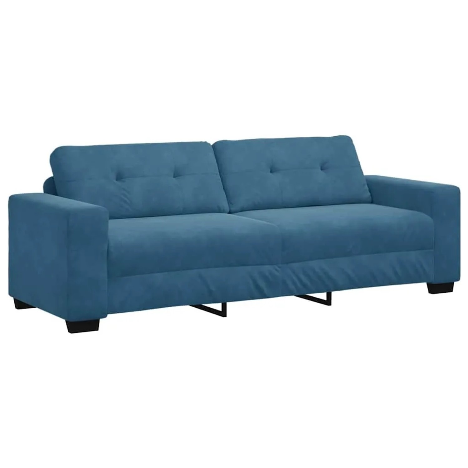 Thumbnail - vidaXL Blauer Samtsofa mit Kissen Blau Samt 4105143