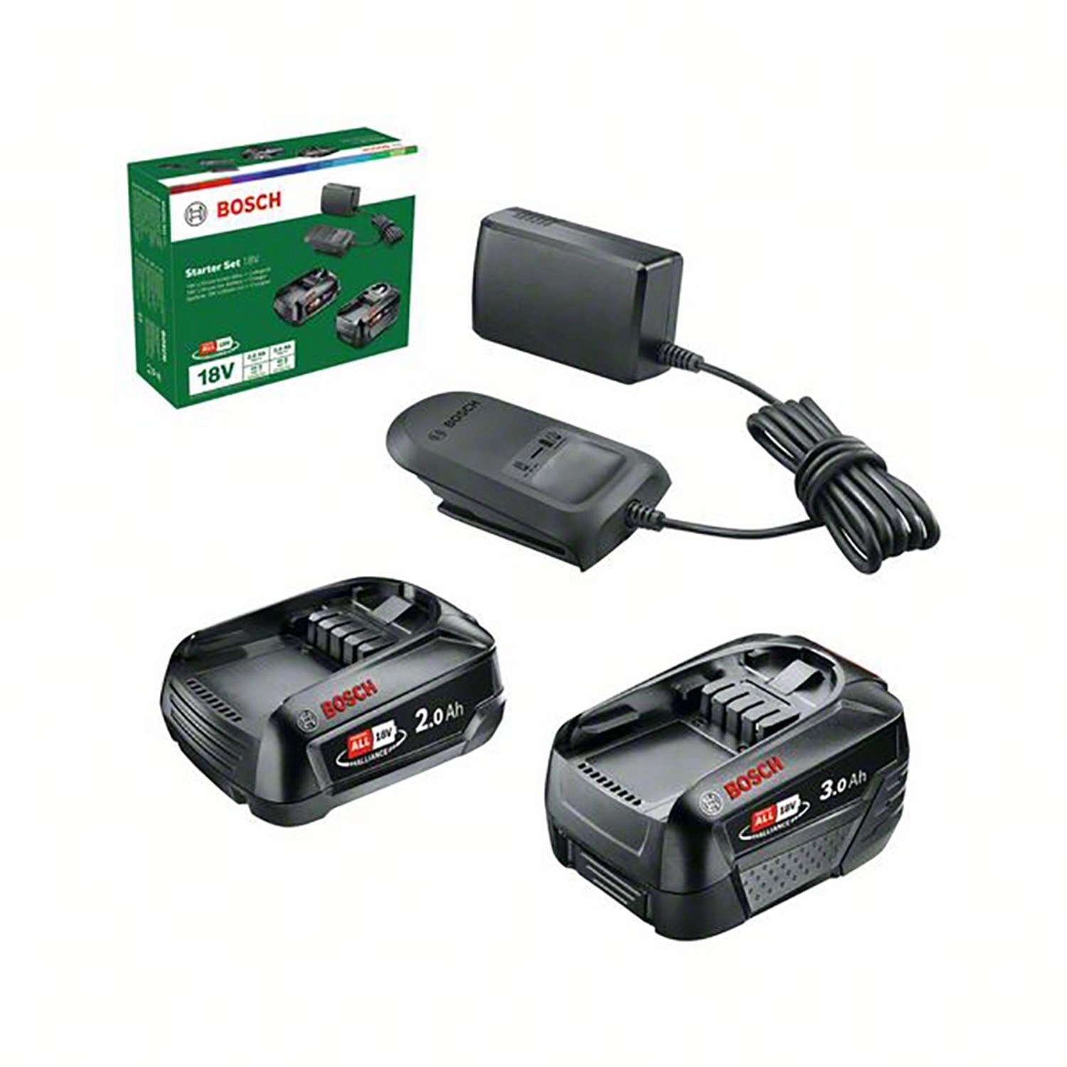 Bosch Akku-Set Power4All Alliance 18V 2Ah + 3Ah + AL18V-20 kaufen bei OBI