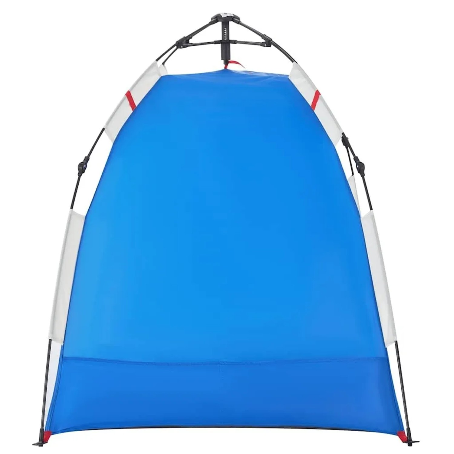 Blaues vidaXL Strandzelt für 2 Personen, wasserdicht und mit Quick-Release-System.